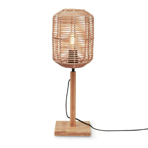 Naturel bohemian bamboe rotan tafellamp GOOD&MOJO Tanami