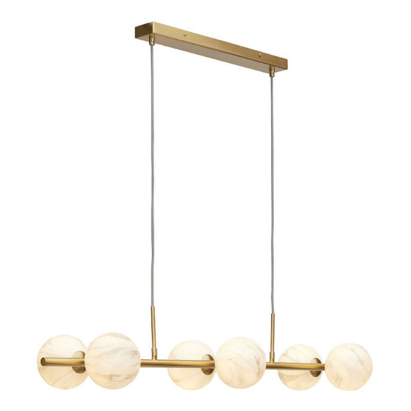 Goudkleurige hanglamp 6-dessinbol trapeze It's About RoMi Carrara
