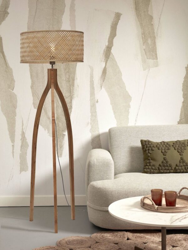 Naturel bamboe boheemse vloerlamp GOOD&MOJO Java - Image 5