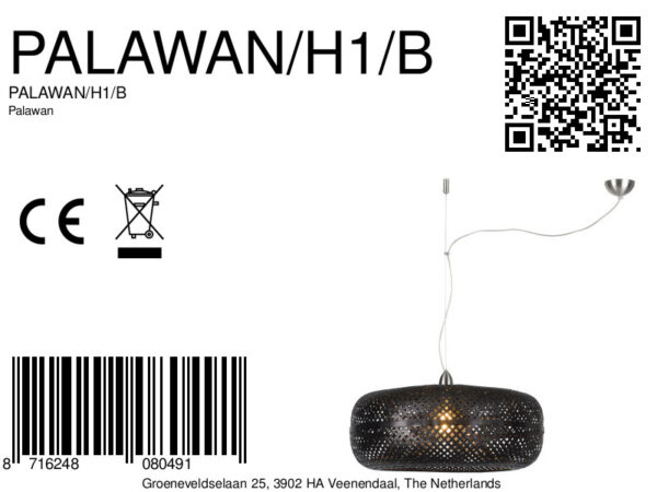 Bamboe hanglamp zwart bohemian GOOD&MOJO Palawan - Image 10