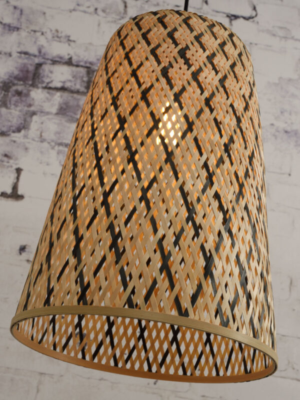 Hanglamp bamboe zwart naturel bohemian GOOD&MOJO Kalimantan - Image 3