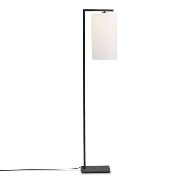 Vloerlamp metaal/katoen witte cilinderkap It's About RoMi Boston