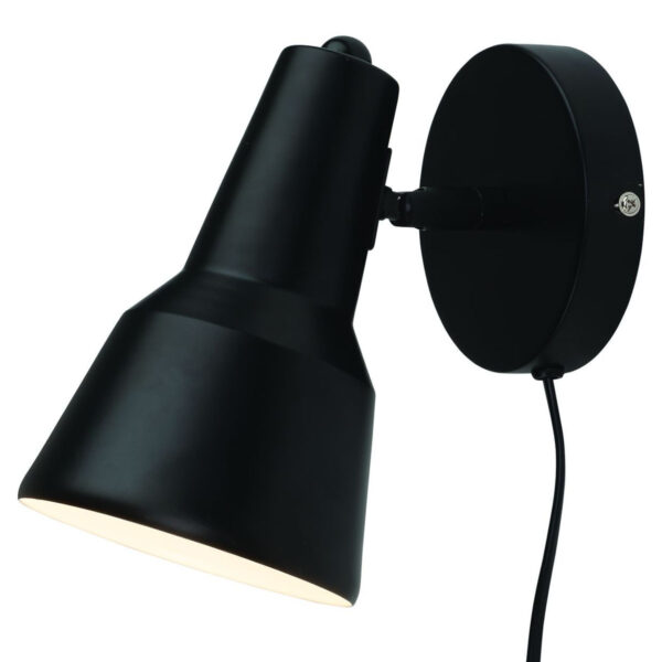 Retro metalen zwarte wandlamp It's About RoMi Valencia