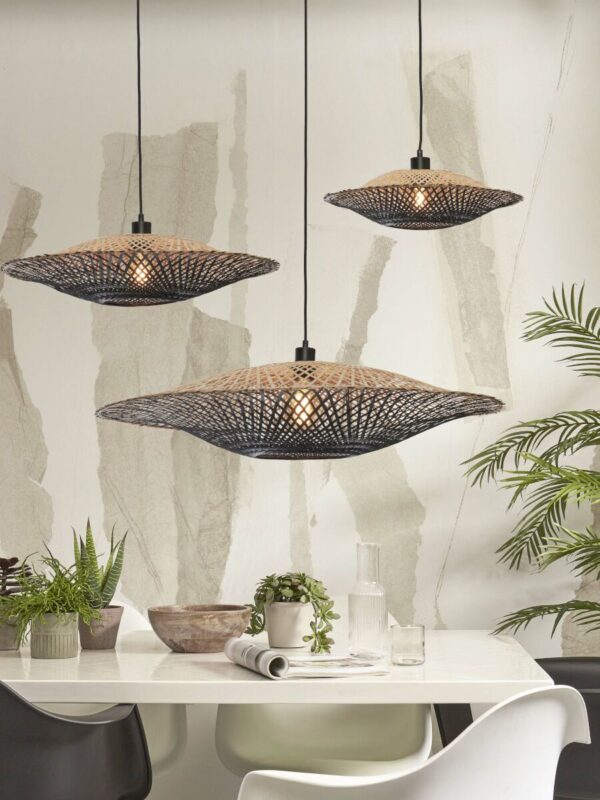 Hanglamp bamboe schotelvorm naturel/zwart S GOOD&MOJO Kalimantan - Image 11