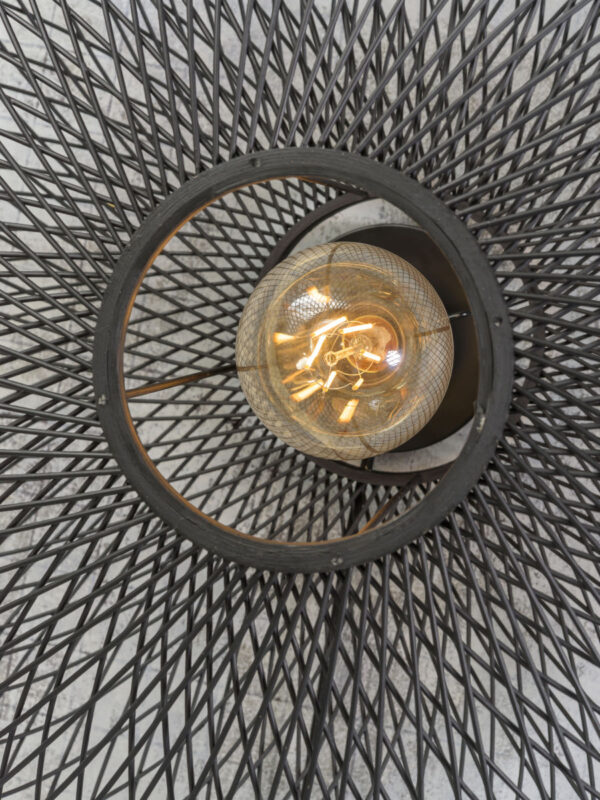 Wandlamp zwart bohemien bamboe GOOD&MOJO Cango - Image 3