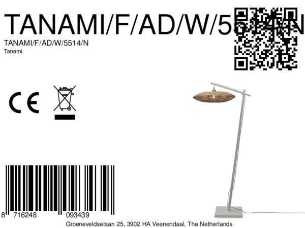 Boheemse bamboe rotan naturel vloerlamp GOOD&MOJO Tanami - Image 11