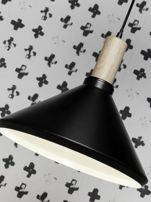 Naturel/zwarte hanglamp hout/metaal S It's About RoMi Melbourne - Image 3