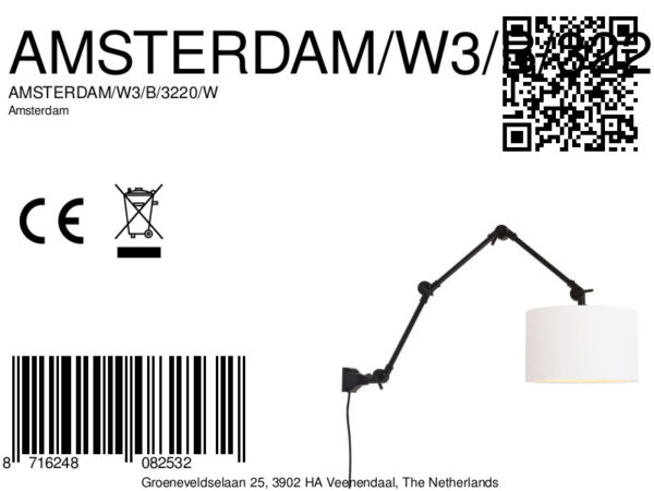 Retro metalen wandlamp wit It's About RoMi Amsterdam - Image 9