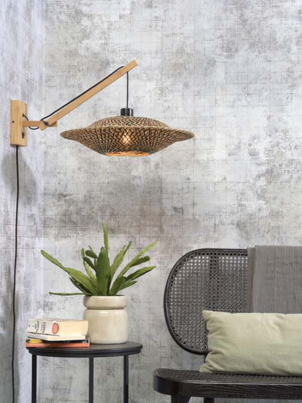 Wandlamp ufo hefboom naturel GOOD&MOJO Bali - Image 2