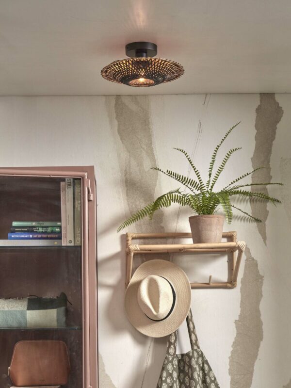 Plafondlamp ringvorm bamboe zwart XS GOOD&MOJO Kalimantan - Image 2