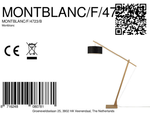 Bamboe vloerlamp zwarte kap GOOD&MOJO Montblanc - Image 13