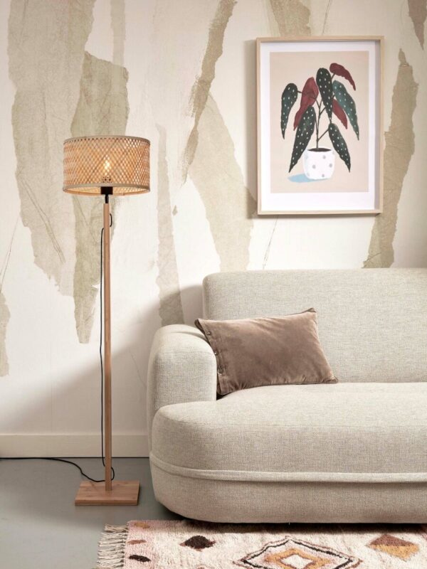 Naturel ronde bohemian vloerlamp GOOD&MOJO Java - Image 2