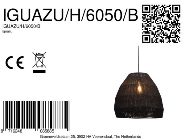 Zwart rieten hanglamp bohemien GOOD&MOJO Iguazu - Image 9