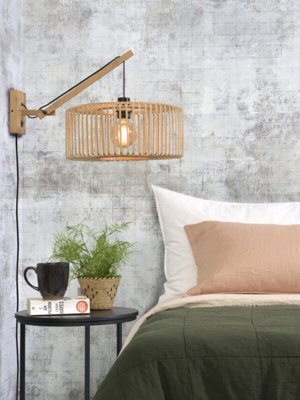 Naturel bamboe bohemian wandlamp GOOD&MOJO Bromo - Image 5