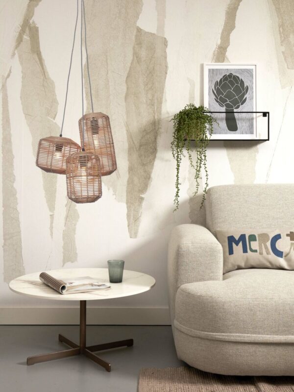 Hanglampen naturel metaal rotan bohemien GOOD&MOJO Tanami - Image 10