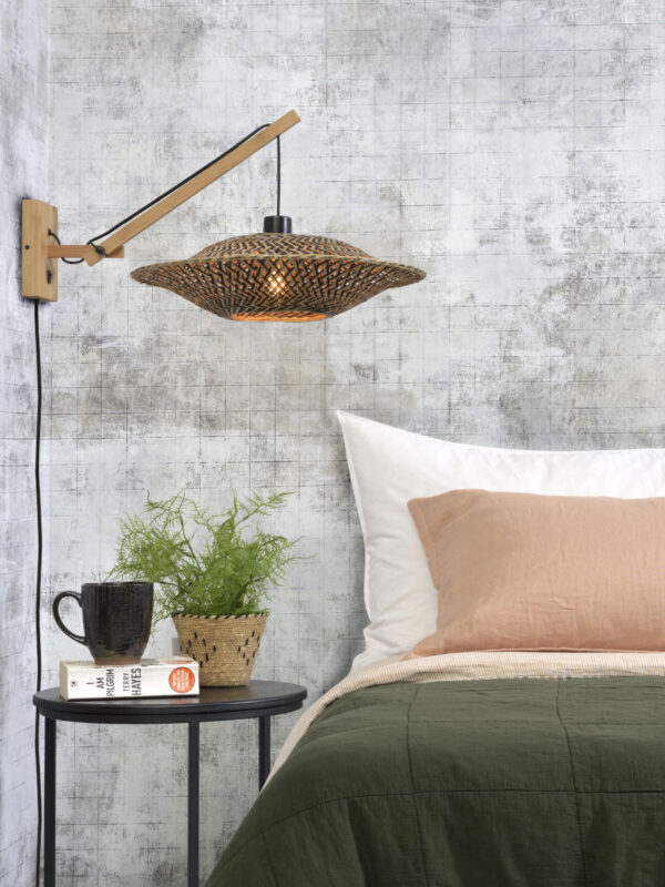 Wandlamp ufo hefboom naturel GOOD&MOJO Bali - Image 5