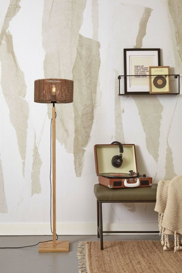 Riet bamboe naturel bohemian vloerlamp GOOD&MOJO Iguazu - Image 5