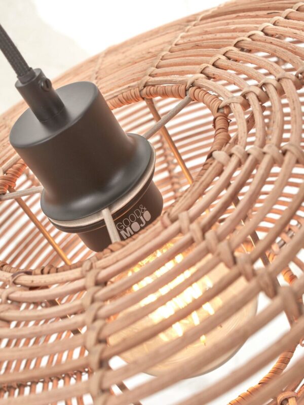 Boheemse bamboe rotan naturel vloerlamp GOOD&MOJO Tanami - Image 3