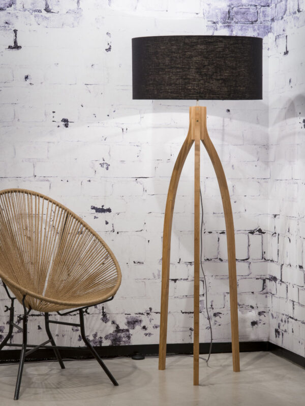 Zwarte vloerlamp kruk klein GOOD&MOJO Annapurna - Image 2
