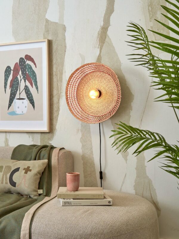 Boheemse wandlamp seagrass rood GOOD&MOJO Pantanal - Image 2