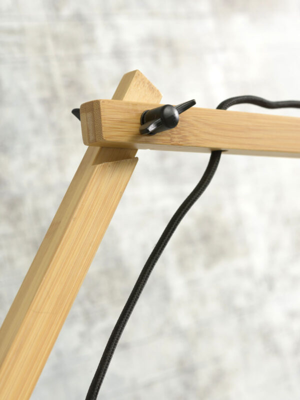 Zwarte-naturel wandlamp gevlochten GOOD&MOJO Cango - Image 9