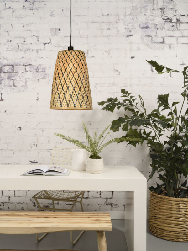 Hanglamp bamboe zwart naturel bohemian GOOD&MOJO Kalimantan - Image 2