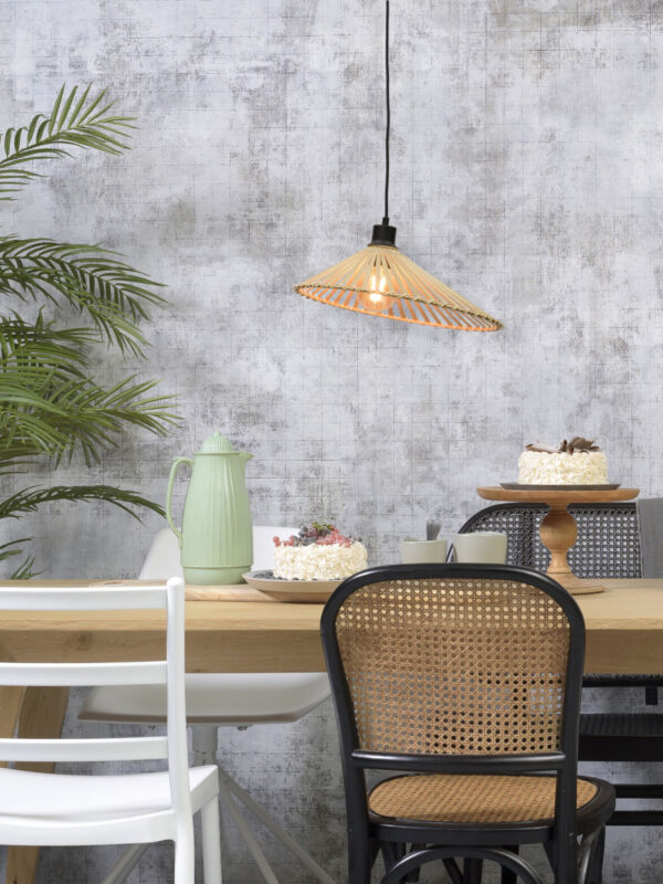Naturel-bamboe bohemian zwarte hanglamp GOOD&MOJO Bromo - Image 2