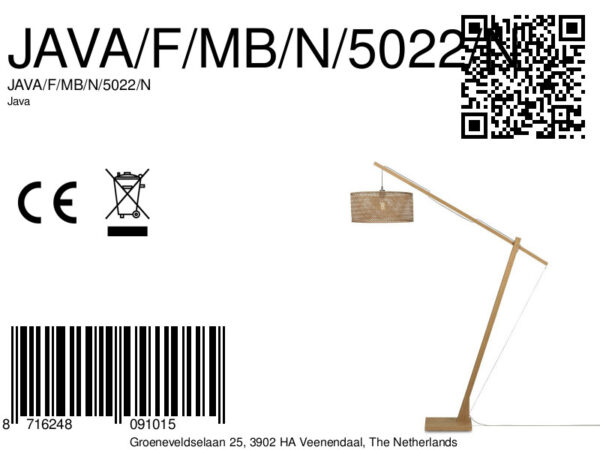 Bamboe naturel vloerlamp boheems GOOD&MOJO Java - Image 13