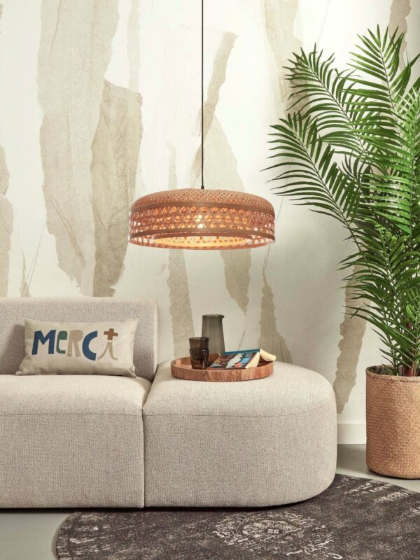 Naturel bamboe bohemien ronde hanglamp GOOD&MOJO Ubud - Image 4