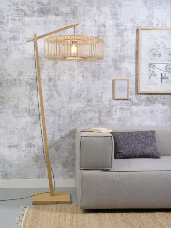 Naturel bamboe bohemian vloerlamp GOOD&MOJO Bromo - Image 2