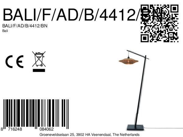 Zwarte vloerlamp ufo klein GOOD&MOJO Bali - Image 9