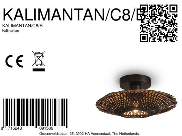 Plafondlamp ringvorm bamboe zwart XS GOOD&MOJO Kalimantan - Image 10