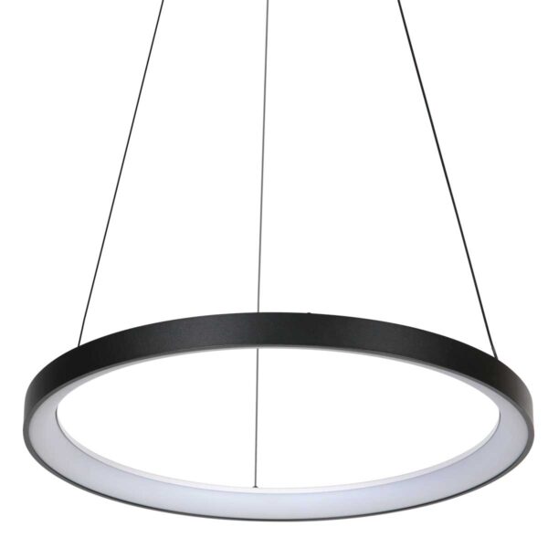 Zwarte minimalistische ring hanglamp Mexlite Circolare - Ø 58cm - Image 10