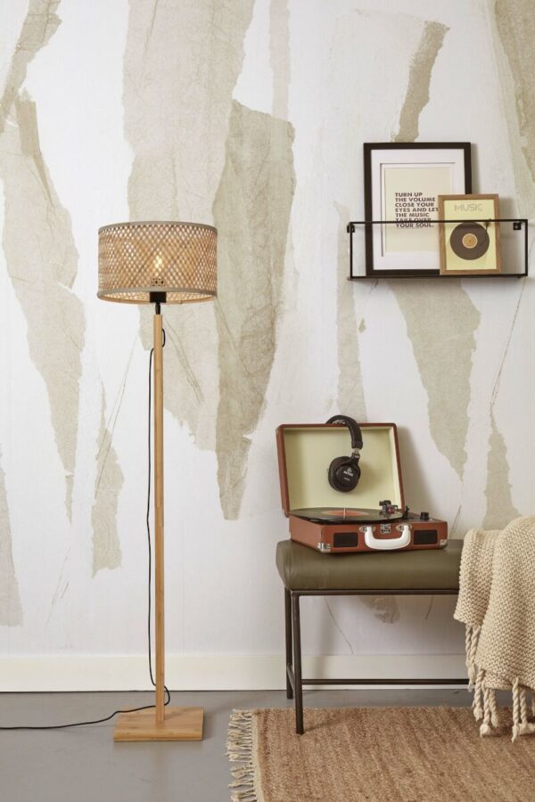 Naturel ronde bohemian vloerlamp GOOD&MOJO Java - Image 5