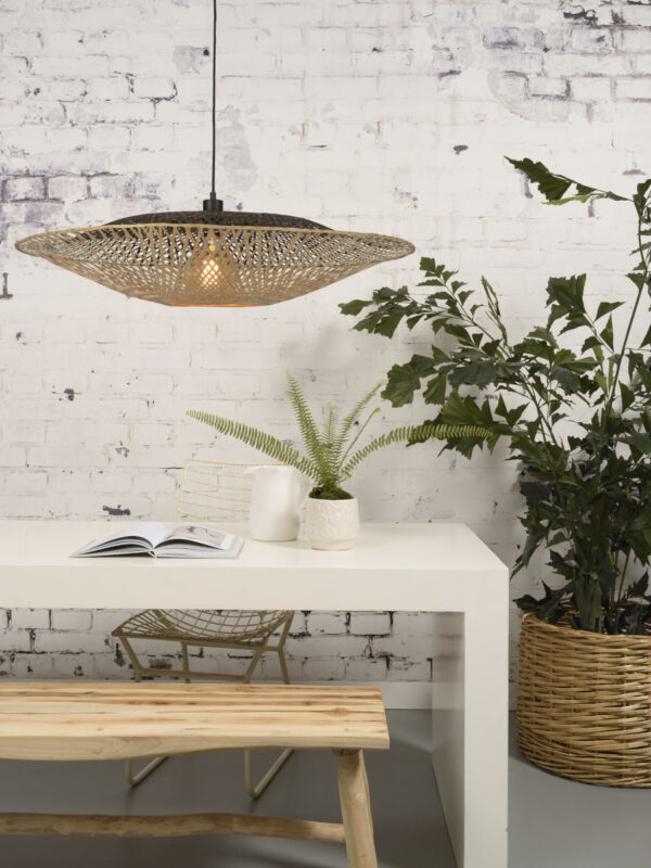 Zwart naturel bohemian bamboe hanglamp GOOD&MOJO Kalimantan - Image 2