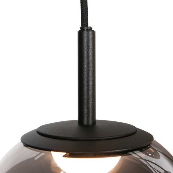 Rookglas design hanglamp LED zwart Steinhauer Bollique - Image 10
