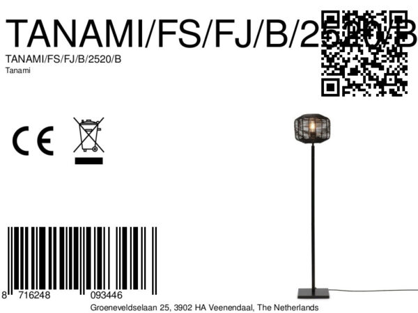 Bamboe vloerlamp bohemian zwart rotan GOOD&MOJO Tanami - Image 13