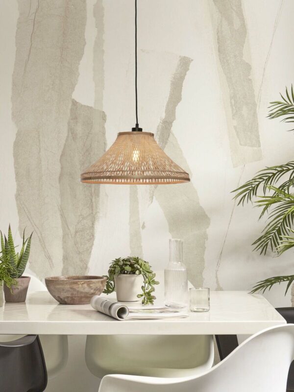 Naturel bamboe bohemian hanglamp metaal GOOD&MOJO Tahiti - Image 2