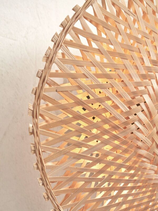 Naturel bohemian bamboe wandlamp XS GOOD&MOJO Kalimantan - Image 3