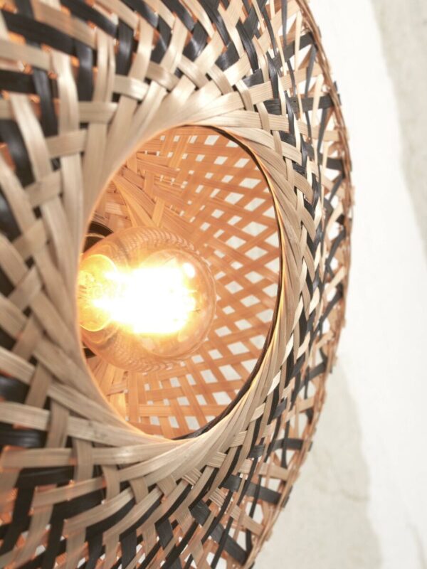 Bohemian bamboe wandlamp naturel/zwart XS GOOD&MOJO Kalimantan - Image 3