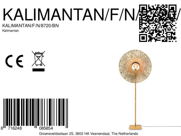 Vloerlamp bohemian bamboe naturel zwart GOOD&MOJO Kalimantan - Image 10