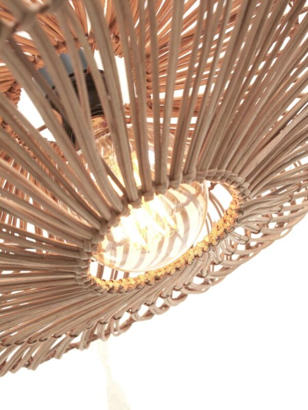 Rotan metalen naturel bohemian plafonnière GOOD&MOJO Zanzibar - Image 4