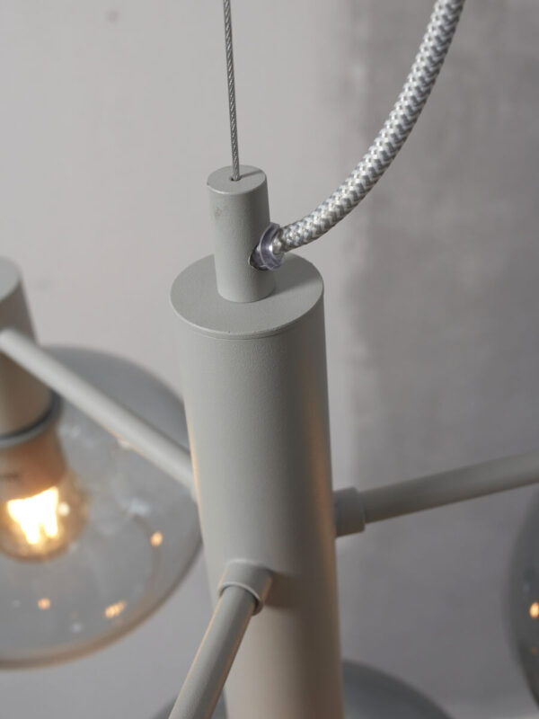 Grijs metaal moderne glazen hanglamp It's About RoMi Bologna - Image 7