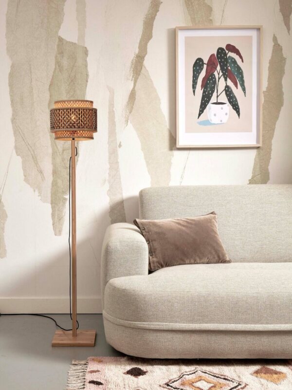 Bohemien vloerlamp naturel bamboe GOOD&MOJO Bhutan - Image 2