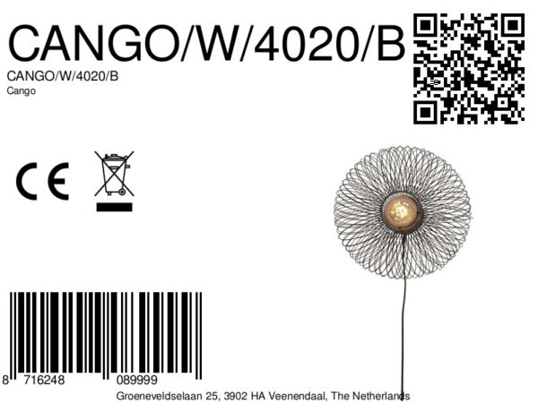 Zwarte wandlamp bamboe metaal bohemian GOOD&MOJO Cango - Image 11