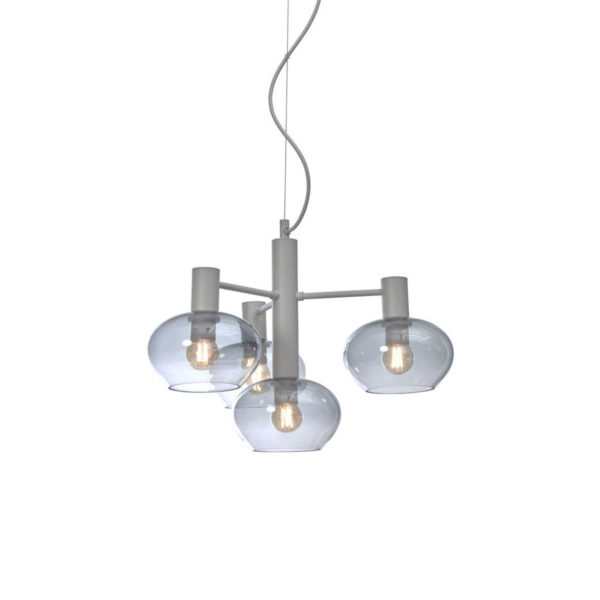 Grijs metaal moderne glazen hanglamp It's About RoMi Bologna