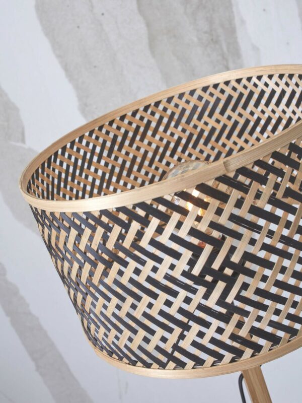 Boheems zwart naturel vloerlamp rond GOOD&MOJO Java - Image 3