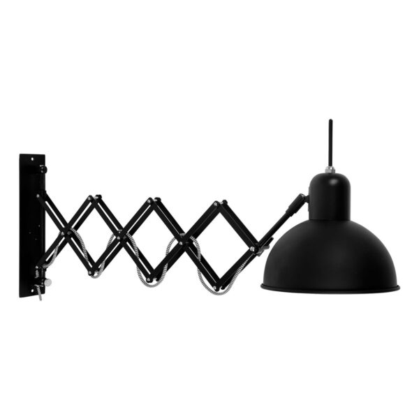 Industriële zwarte wandlamp metaal It's About RoMi Aberdeen