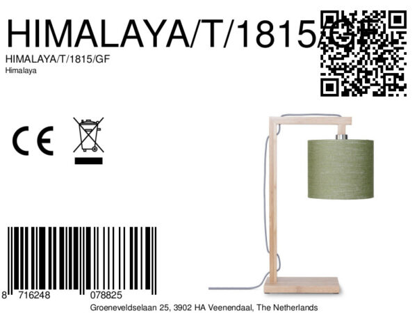 Scandinavische tafellamp bamboe groen GOOD&MOJO Himalaya - Image 6