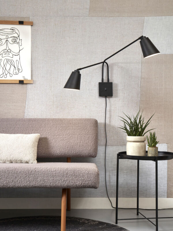 2-lichts wandlamp draai-/kantelbaar zwart It's About RoMi Bremen - Image 5